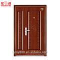 Double door leaf 90mintues firerated time construction steel fireproof door